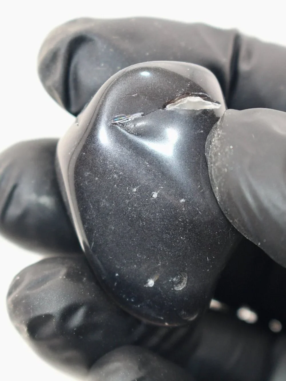 16.3g Old Stock Rainbow Obsidian Polished Davis Creek California Rare Stone Rock